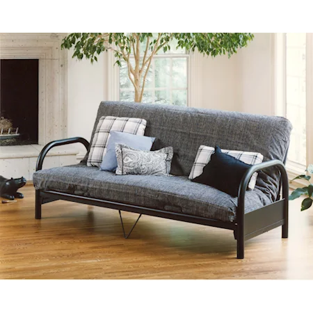 Full Futon with Curved Arms